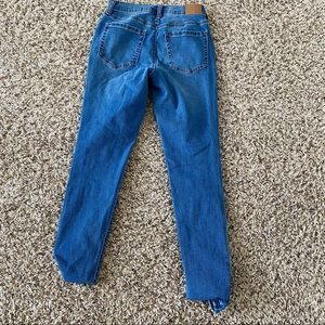 High rise medium wash jeggings